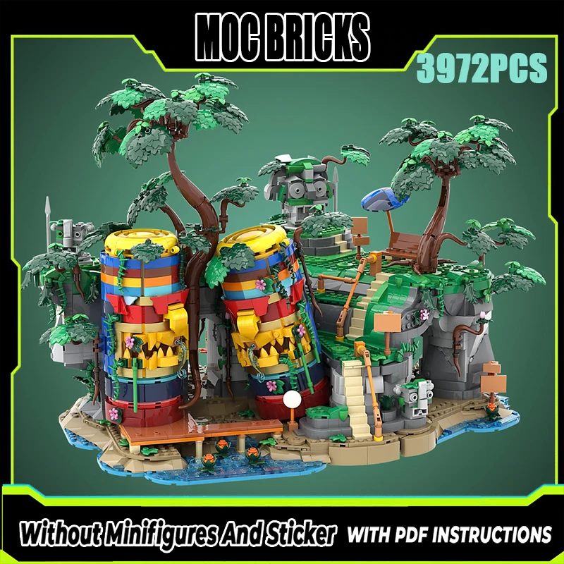 

Exquisite new MOC building blocks old era architectural models ancient relics park technology modular children's toys DIY set
