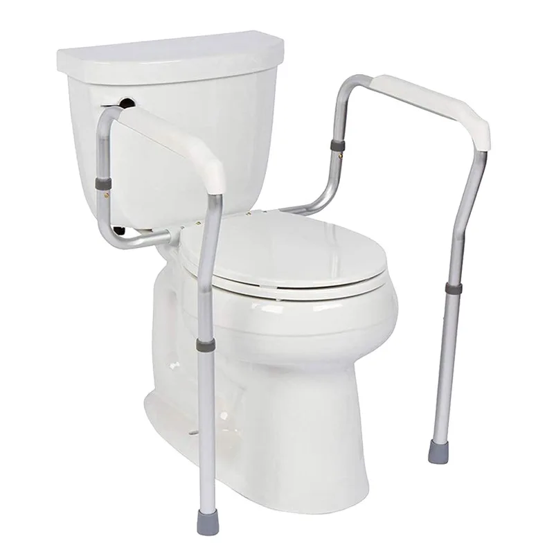 

Aluminum Alloy Toilet Handrail Stable Toilet Assist Bar Durable Sit-to-Stand Support Anti-Slip Toilet Aid Handle