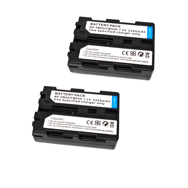 2200mAh 7.2V NP-FM50/NP-FM55H Camera Battery+Charger for SONY F717 F828 FM30 FM5 DSC-F707 QM51D QM50 A100 S30 S50 S70 S75 S85