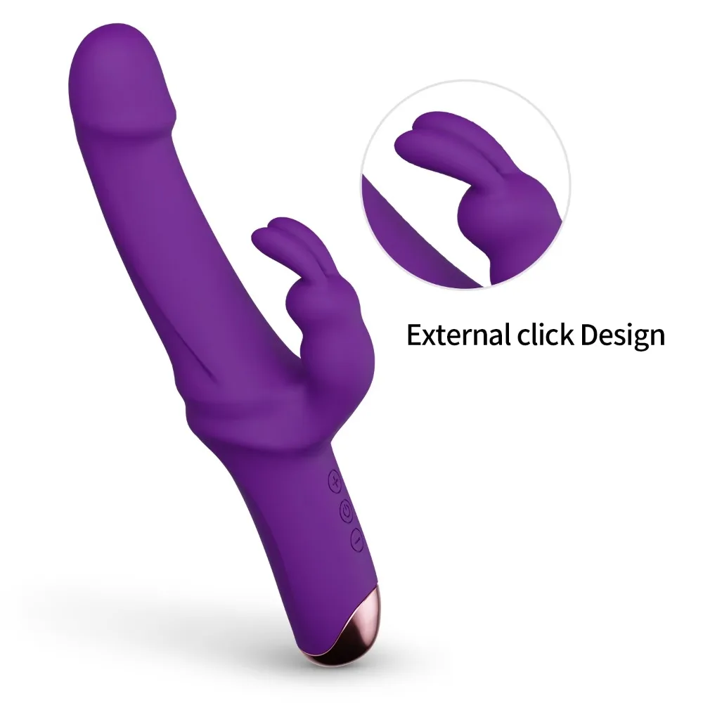 Consolador femenino vibrador estimulador del clítoris del punto G juguete sexual juguete del clítoris adulto femenino BXA