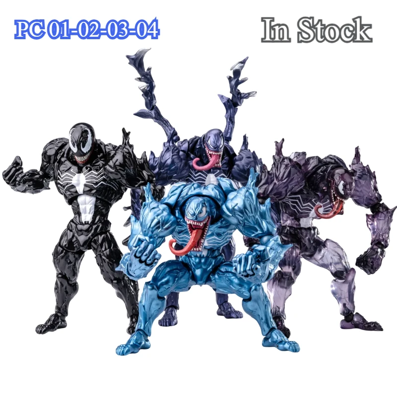 Dostawa w ciągu 24 godzin. PC Studio – NOWA, ekskluzywna kolekcjonerska figurka Venom z anime, z ruchomymi przegubami i dodatkowymi rękami. Idealny prezent.