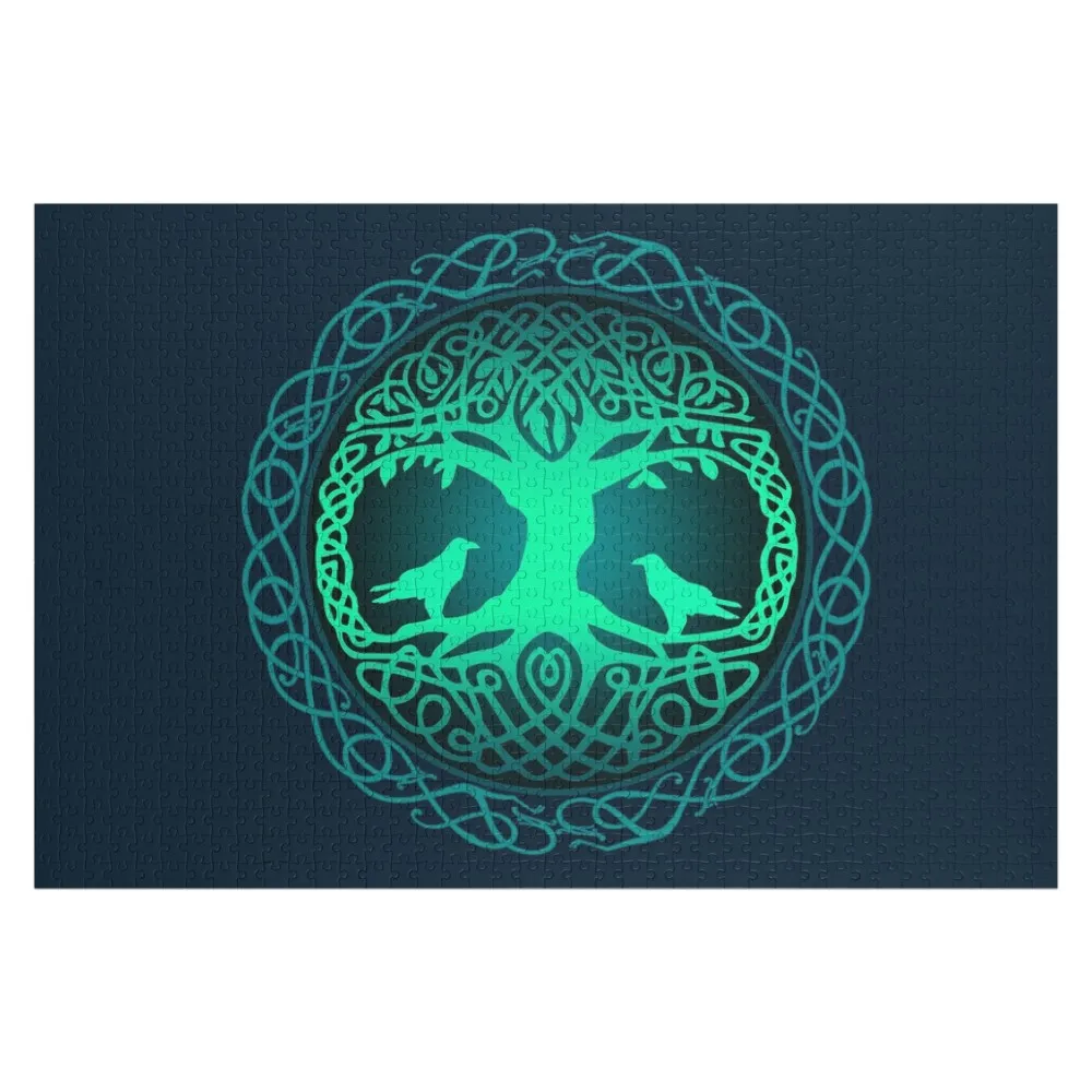 

Yggdrasil Celtic Tree of Life Huginn Muninn Viking Tattoo Jigsaw Puzzle Personalized Jigsaw For Kids Picture Puzzle