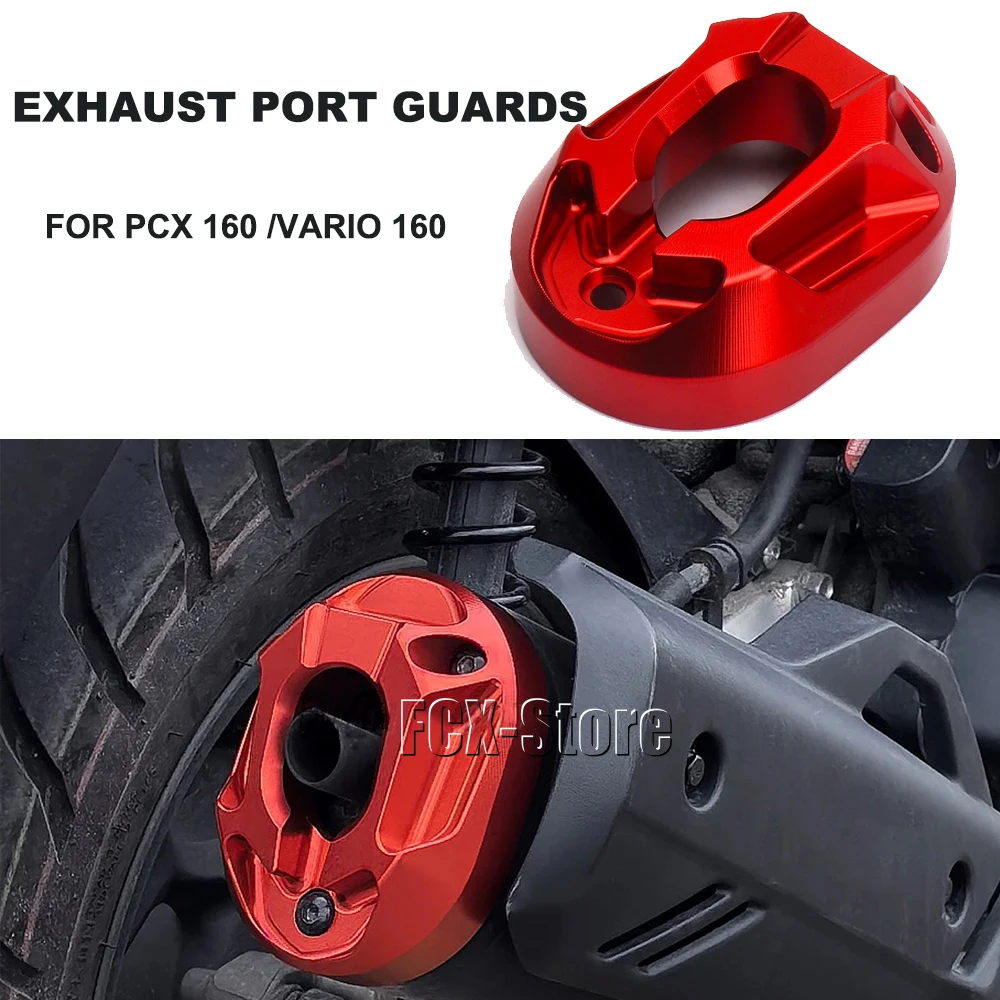 For Honda PCX160 PCX 160 2021 2022 2023 2024 Motorcycle Accessories Exhaust Pipe Cover Tail Protector Anti-scald Guard Cap Mount