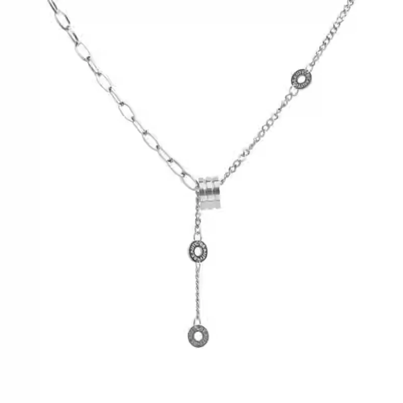 

Sterling silver necklace women's new tassel high-end light luxury niche sweater chain sweater chain accessories