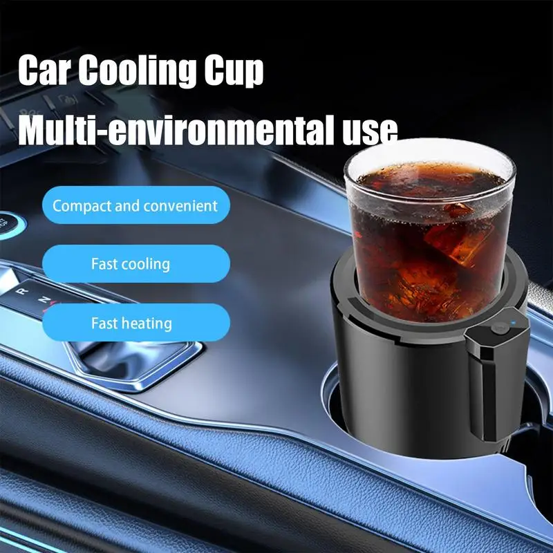 Cup Holder Cooler For Car Multifunctional Coffee Warmer Mug Smart Car Cup Mug Holder Portable Drink Cooler Holder Refrigeration