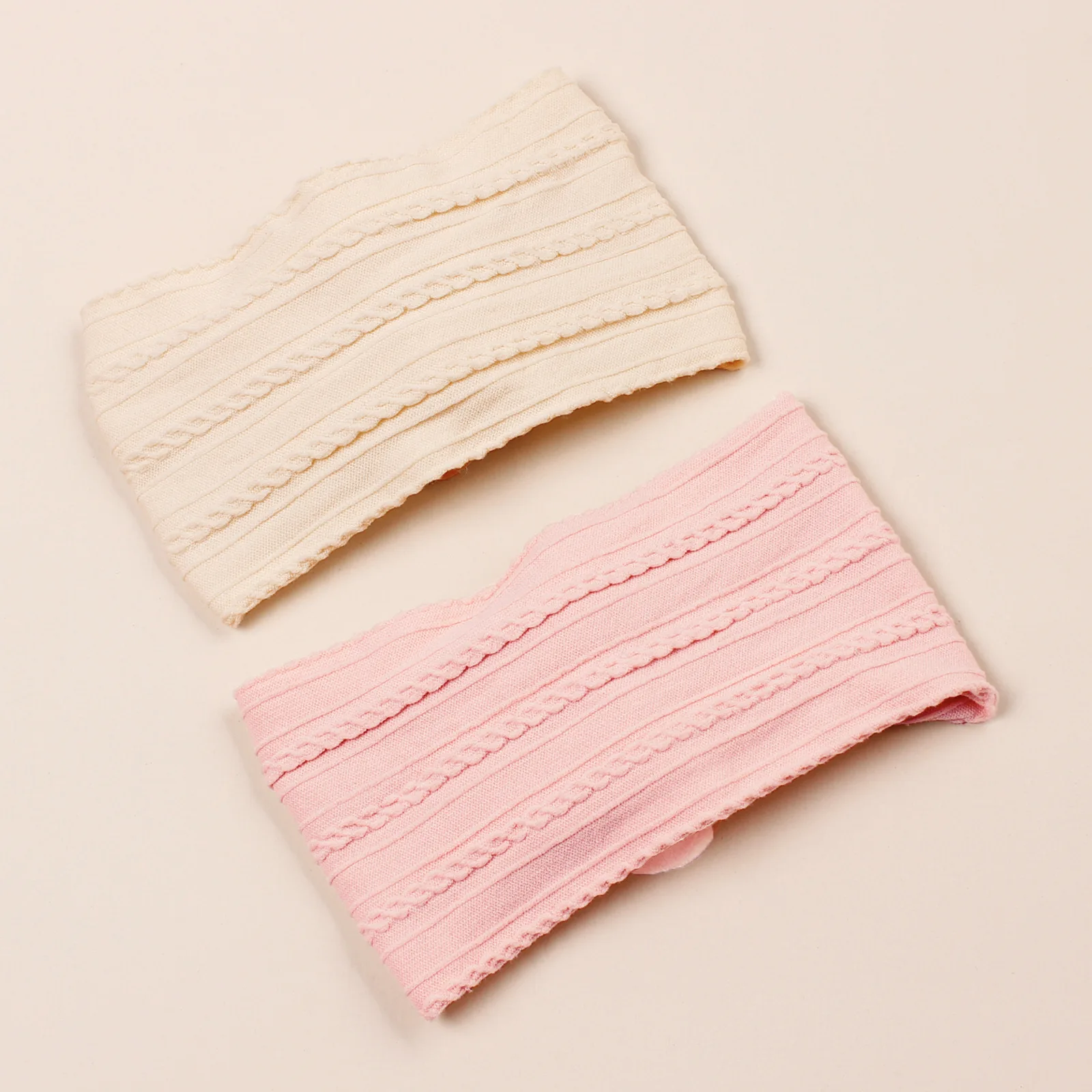 3/5pcs Baby Soft Stretchy Jacquard Nylon Headband Girls Simulation Flowers Hair Accessories For Photograph Decor