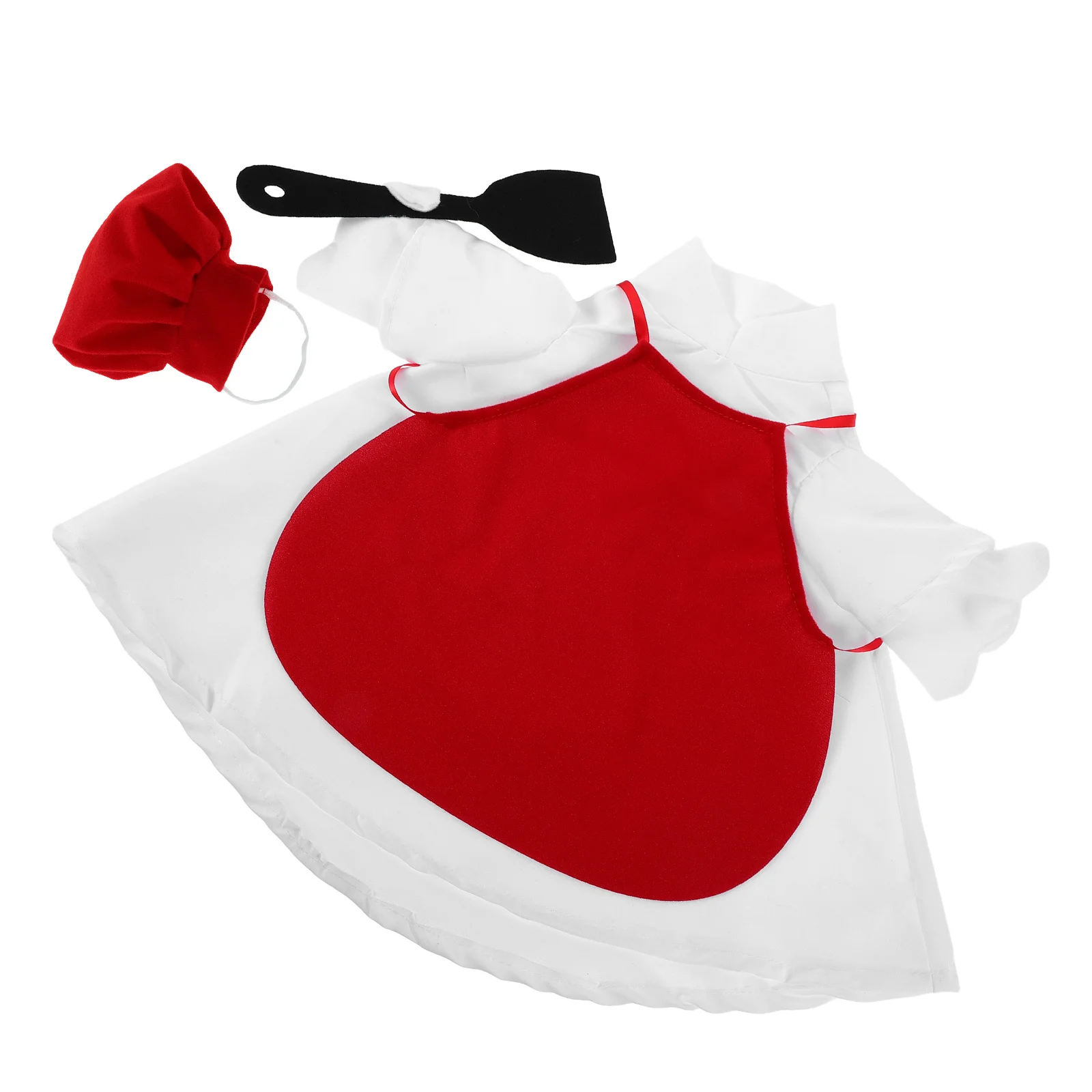 

1Set Easter Porch Goose Outfit Chef Costume for Large White Goose Holiday Decor Garden Mall Hotel Lawn Decoration