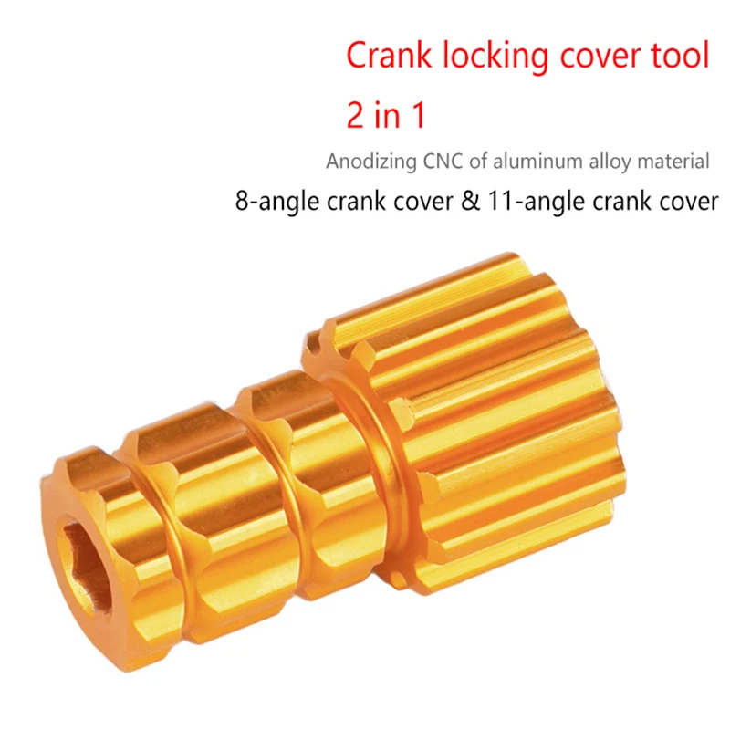 

2-in-1 Bicycle Crank Cap Tool for XTR M9100 Crank Arm Cover Screw Wrench Cycling Crankset Installation Key Cycling Tools