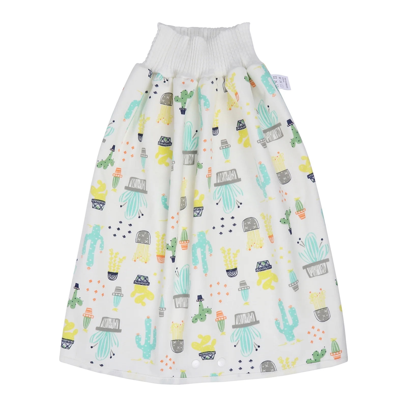 High waist Baby Diaper Skirt Pure Cotton Training Pants Newborn Potty Nappies Foldable Machine Wash Waterproof