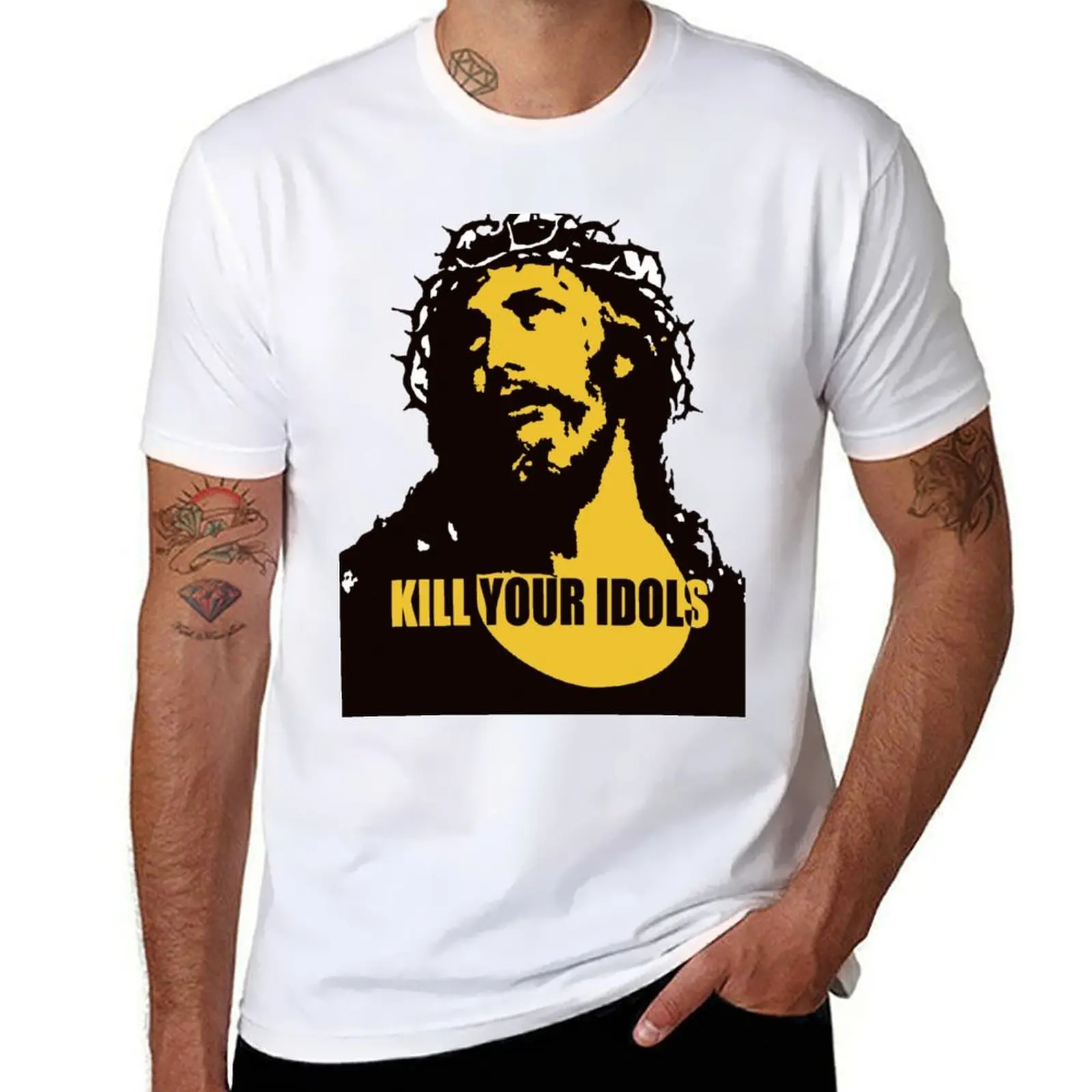 

Kill Your Idols Guns & Roses T-Shirt t shirt for man 100 percent cotton t shirts for man slim fit T-Shirt