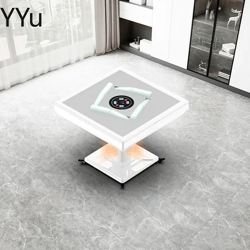 for Automatic Mahjong Table Foldable Heating Electric Mahjong Machine Household Roller Coaster Free Push Card Game Table