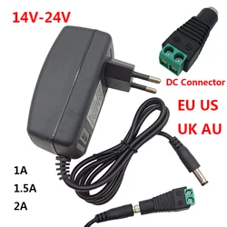 AC DC 14V 15V 16V 17V 18V 19V 20V 22V 24V 20 Volt Power Supply 12V 1.5A 17V 2A Adapter 5.5*2.5mm Terminals Connector Plug