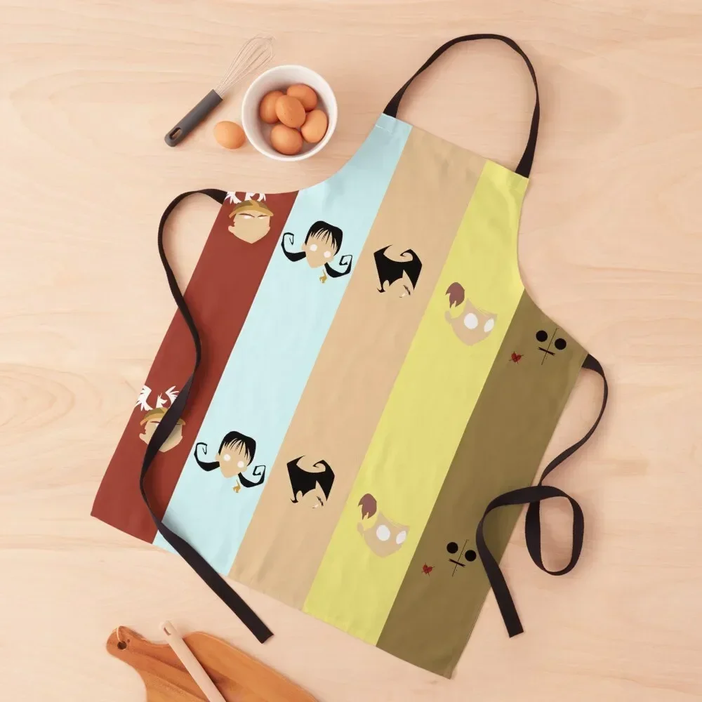 

Don't Starve minimalism Apron kitchen clothes for men Women's Dress Cooking Clothes Cute Kitchen Accessories Apron