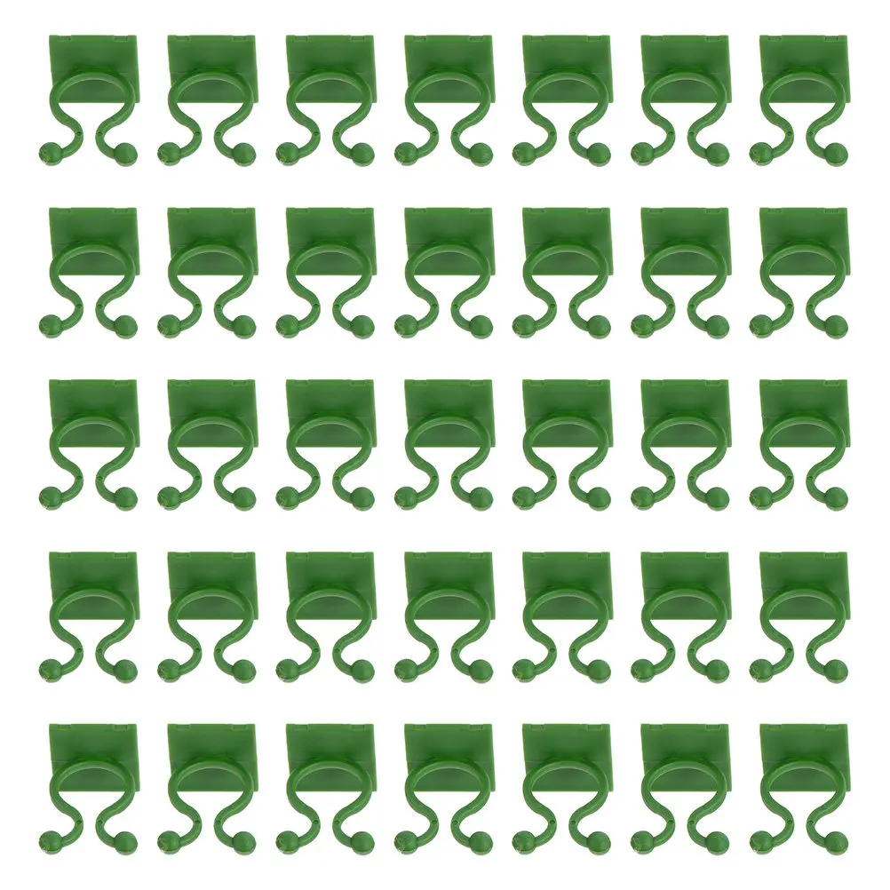 50Pcs Gardening Fixing Hooks Plant Fixture Holder Strong Adhesive Wall Hook for Green Plants Flower Vines Indoor Outdoor Use