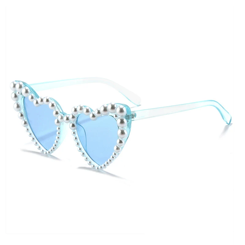 Neue Vintage-Herzsonnenbrille für Damen und Herren, Marken-Sonnenbrille, Ovale Brillen für Damen und Herren