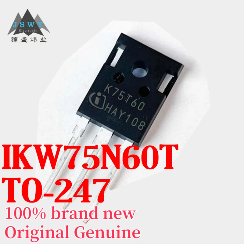 

(5/50 pcs) IKW75N60T IKW75N60 Silk-Screen K75T60 TO-247 Integrated Circuit IC In Stock Large Inventory Free Shipping