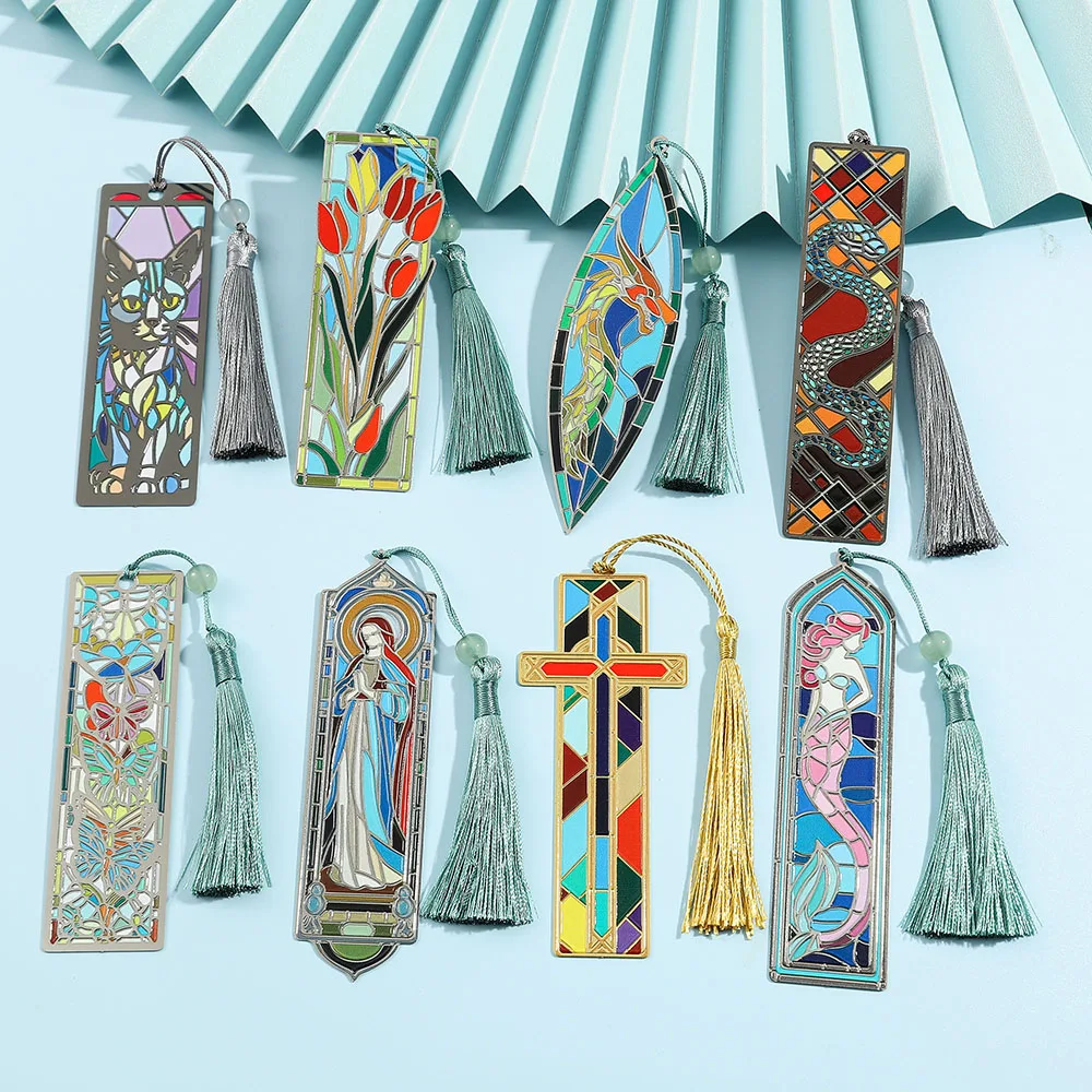 

Высококачественная закладка для картины маслом абстрактное искусство, дизайн кисточки, изысканное качество изготовления, подвеска для сумки, офис, исследование, чтение.