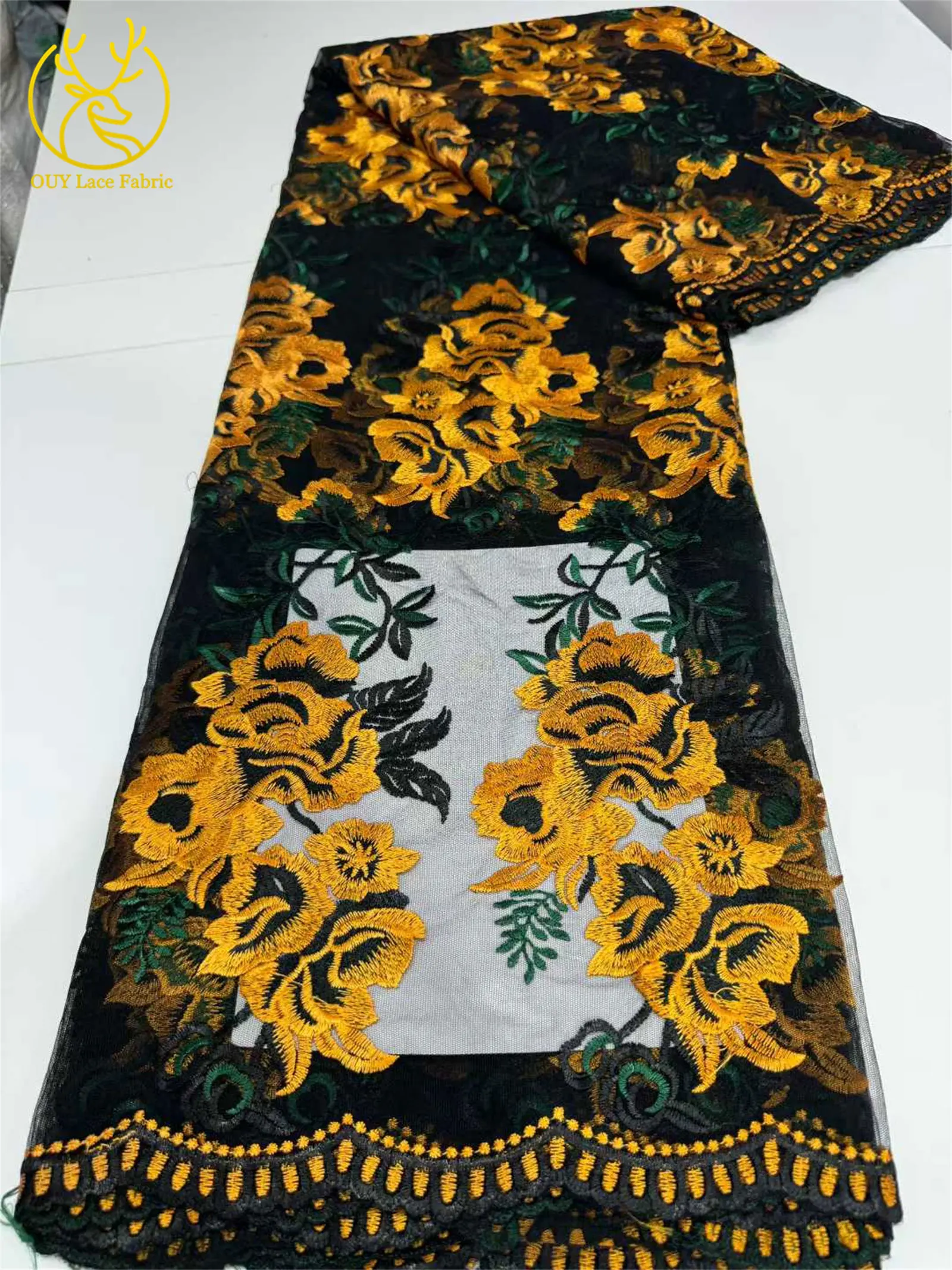 2026 Afrikanischer Spitzenstoff, hochwertige französische weiche Stickerei-Spitze, Mesh-Spitze, nigerianische Tüllspitze für Partykleider, 5 Yards – Detail 17