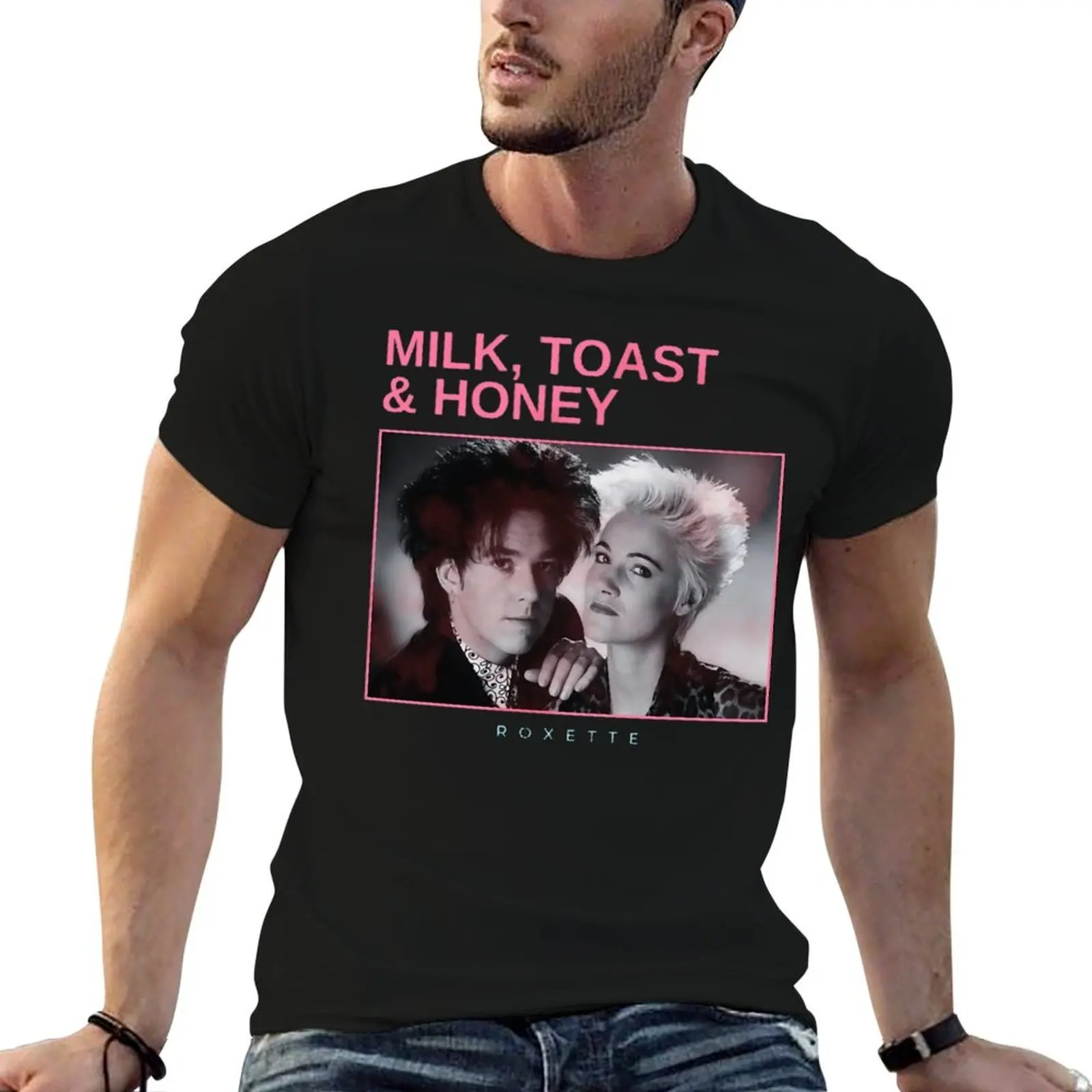 milk, toast and honey - vintage minimalism T-Shirt Casual Simple Design Short Sleeve Shirt