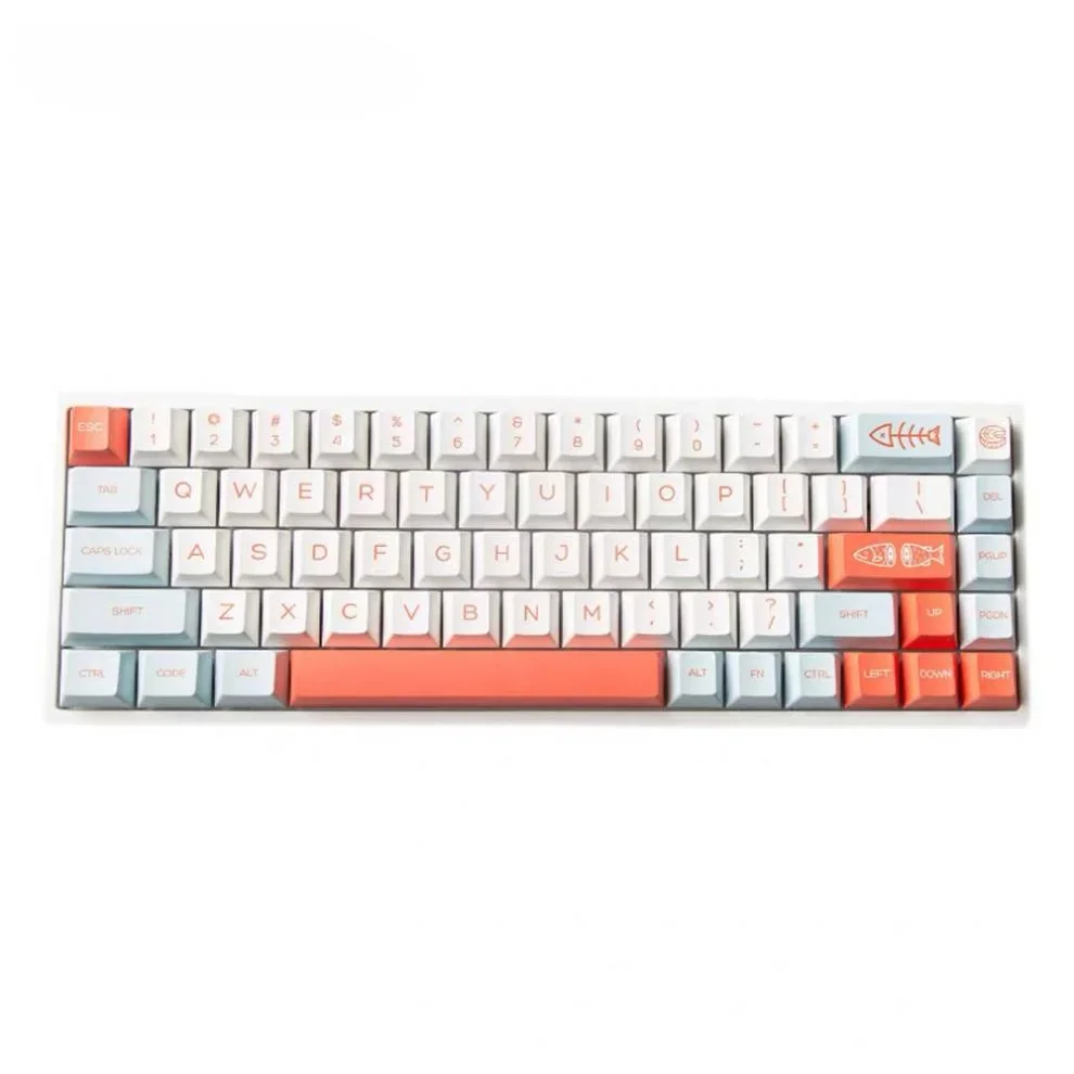 

141 Keys/set GMK Salmon Keycaps PBT Dye Subbed Keycaps Cherry Profile for MX Switch GMMK Pro Mechanical Keyboard