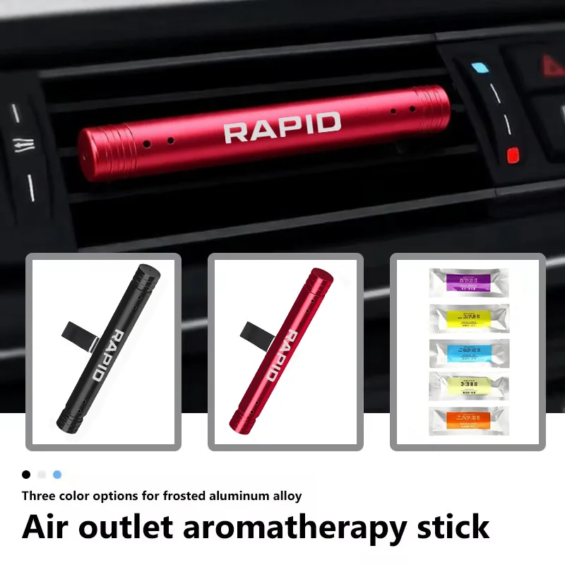 Universal Car Emblem for Skoda Rapid Air Outlet Perfume with Clip Diffuser Lasting Air Freshener Remove Odor Accessories Badge