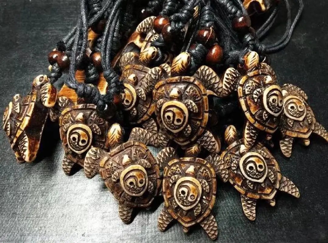 20 pcs Fashionable Handcrafted Necklace Vintage Tortoise Tibetan Tribal Turtle Pendant