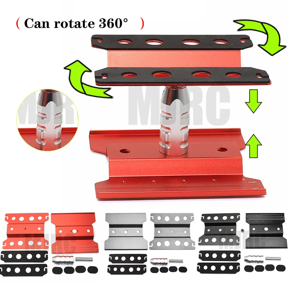 RC Cars Tool Heightening Work Stand Assembly Platform 360 Degree Rotate Repair Station for 1/10 1/8 Buggy Crawler Car