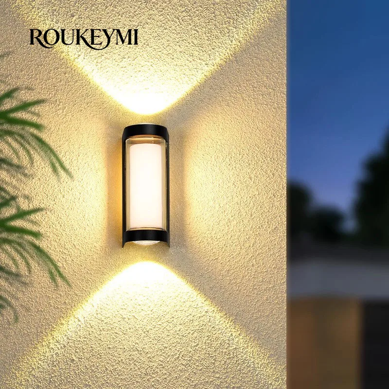 

Roukeymi Outdoor Moisture-proof Decorative Waterproof Angle Square Exterior Corridor Lamps for garden and terrace new scorne