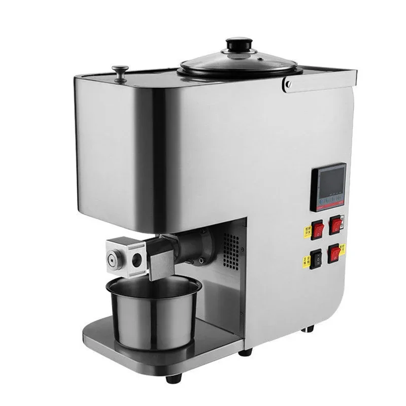 Household oil press baking and frying small commercial stainless steel with automatic dual temperature regulation