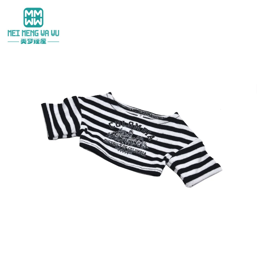 mini Fashionable high-waist T-shirt Fits 1/3 1/4 BJD DD SD MSD Doll Clothes Toys Gift