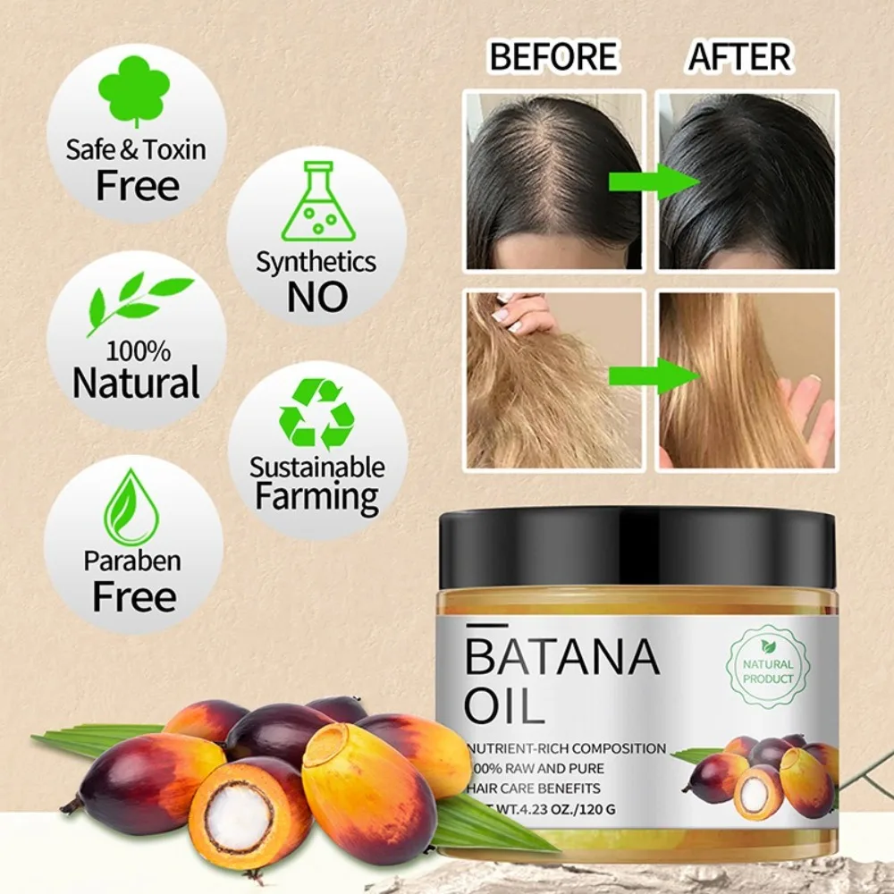 Effective Moisturizes Batana Oil Repairs Natural Ingredients Hair Growth Serum Promotes Hair Growth Anti-breakage Hair Care