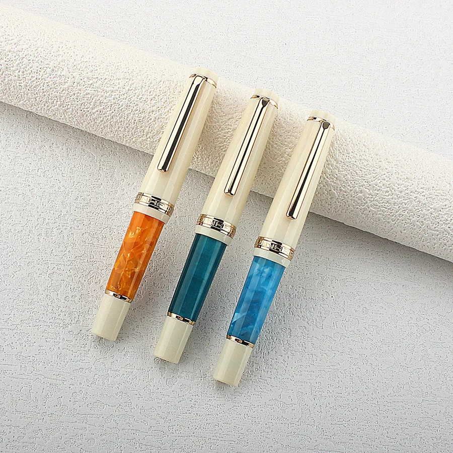 

JINHAO 82 Mini Acrylic Fountain Pen Acrylic F Nib Business Writing Ink Pens Gold Clip School Office Supplies Pens for Writing