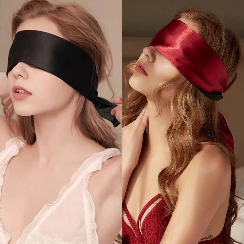 Silk Eye Cover Savour Eye Patches Cute Blindfold Silk Ribbon Satin Silk Sleep Mask Sexy For Women Gift Surprise High Quality