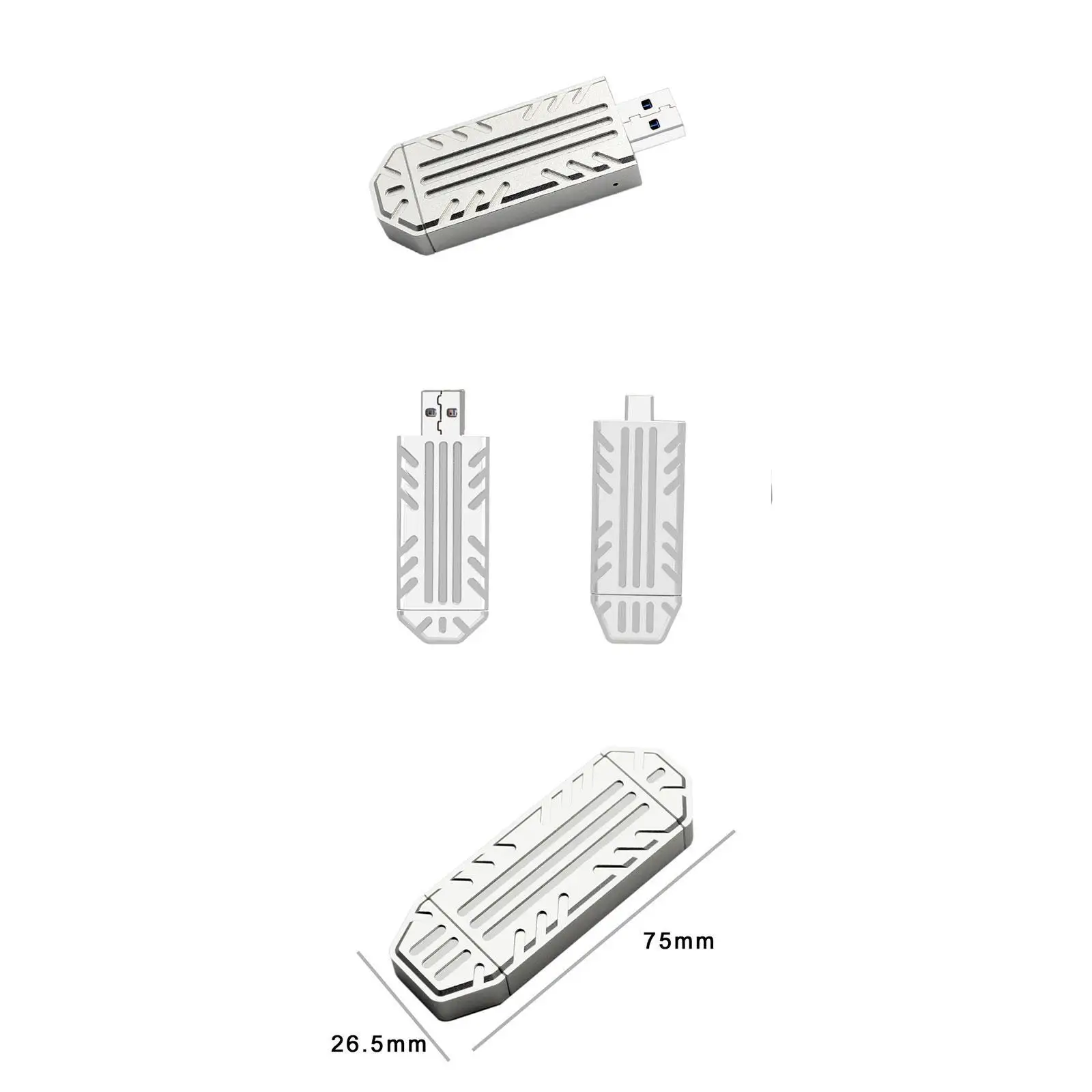 

Solid Disk Hard Disk Enclosure Case Jms583 Chip Control High Speed Transfer for Disk Storage