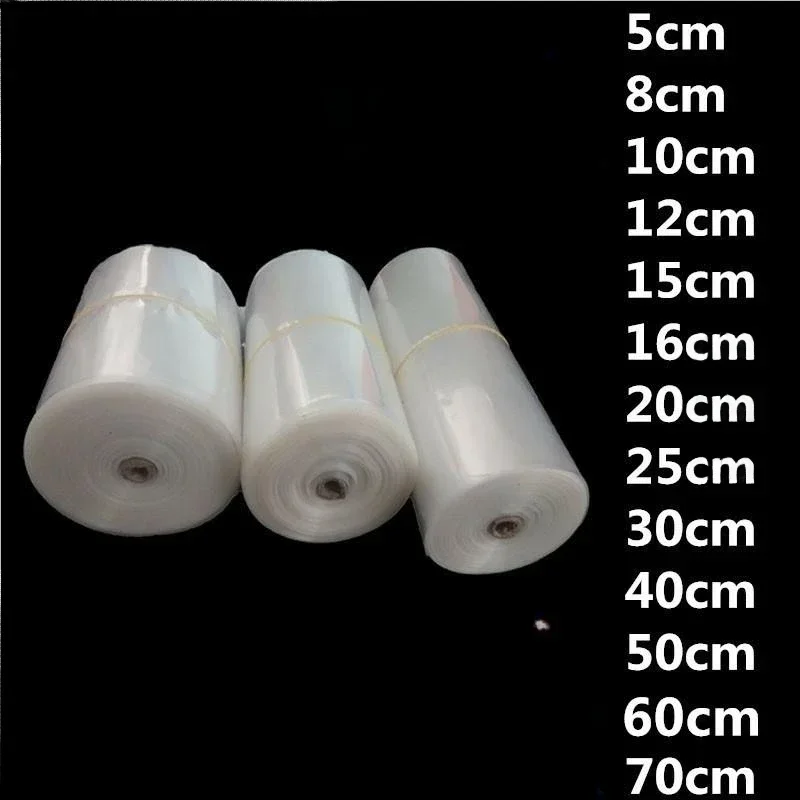 1kg Long Plastic Roll Film Calligraphy Painting Transparent Plastic Package Bag  Cylindr Thick PE Air Conditioning Supply Bags