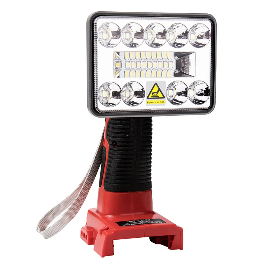 18V 3/5 Inch LED Work Light Flashlight for Milwaukee 18V Li-ion Battery Outdoor Portable Spotlight Emergency Lighting