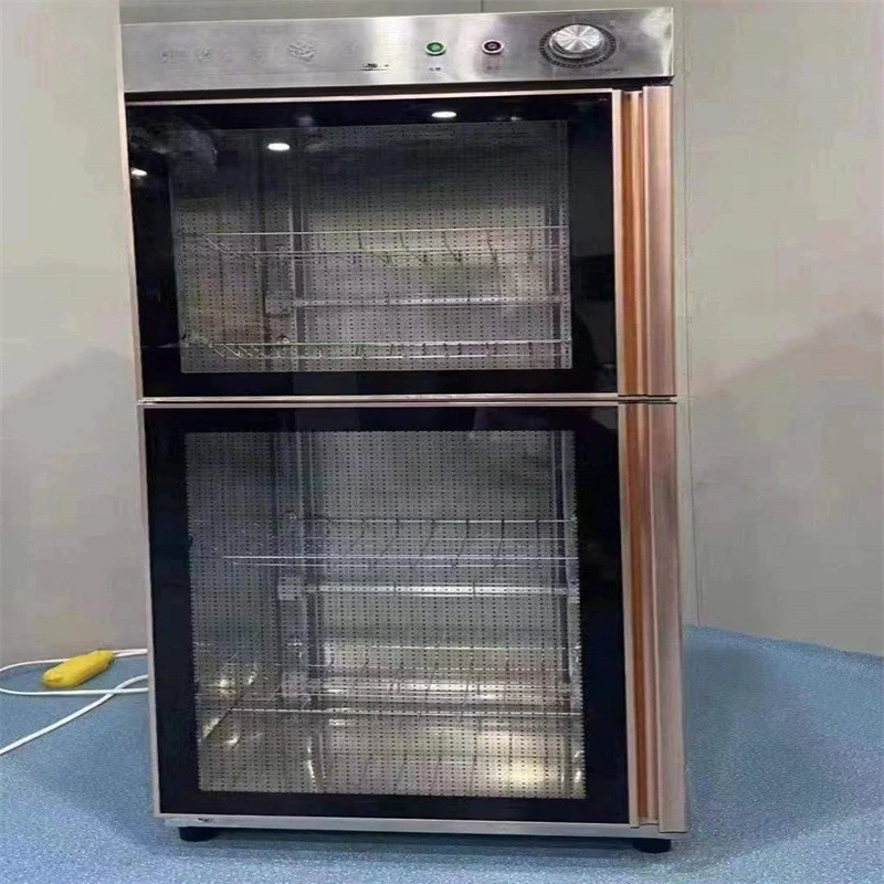 Hotel disinfection cabinets, commercial stainless steel double-door tableware disinfection cupboards