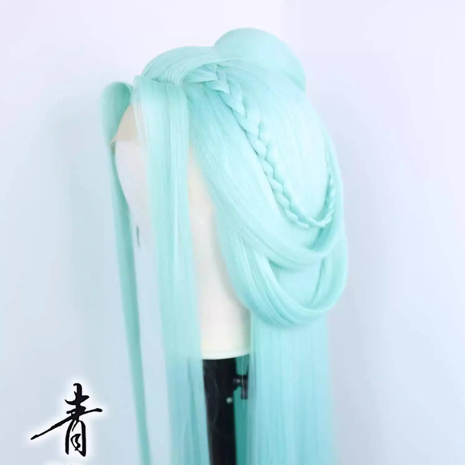 جزيرة سيليانغ فنغميان كوس غطاء شعر مستعار تأثيري النمط القديم الشعر الطويل حفلة الهالوين تأثيري