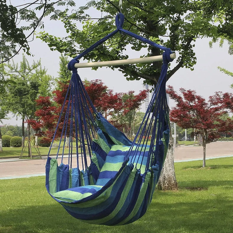 

Outdoor Chair Swing Chairs Canvas Leisure Camping Portable Hanging Hammocks Hanging Swing Bearing for Travel Outdoor Furniture