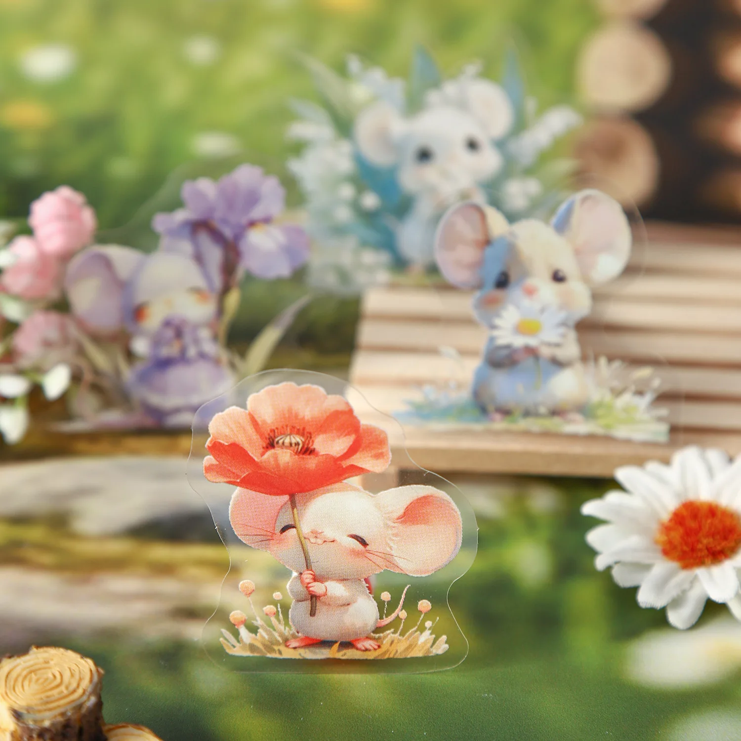 15pcs Kawaii Stationery Sticke - огляд і ціна Vintage Things Collection
