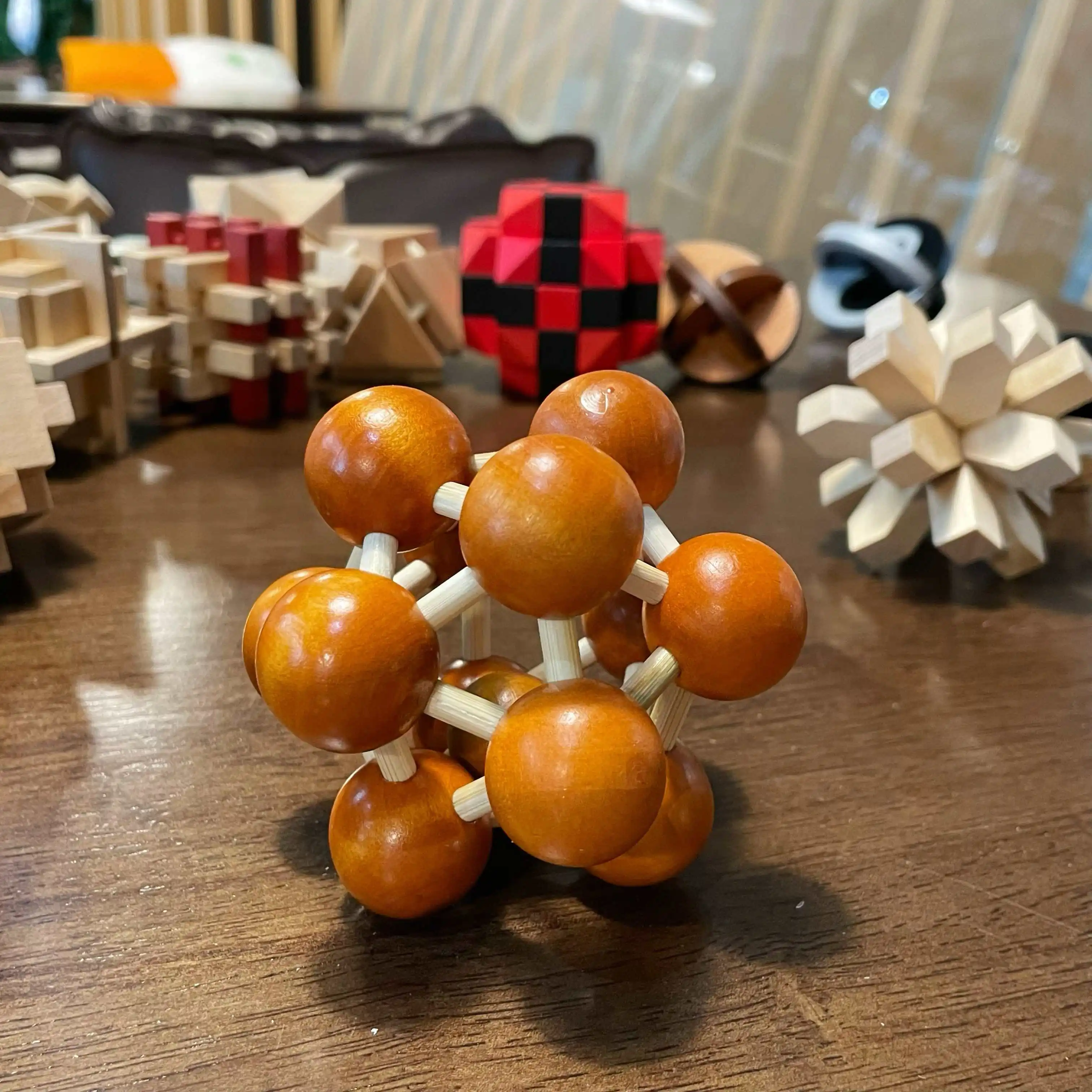 Luban Lock-puzzel Ontgrendel interlockspel IQ-test Houten hersenkrakers voor volwassenen Kinderen Logica Smart Mind Challenge Educatief speelgoed