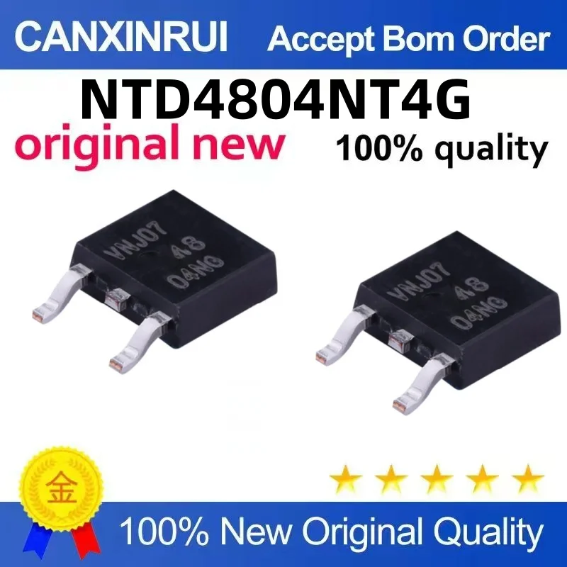 (10-300piezas)Brand new original NTD4804NT4G TO-252-3 silk-screen 4804NG MOS FET chip IC