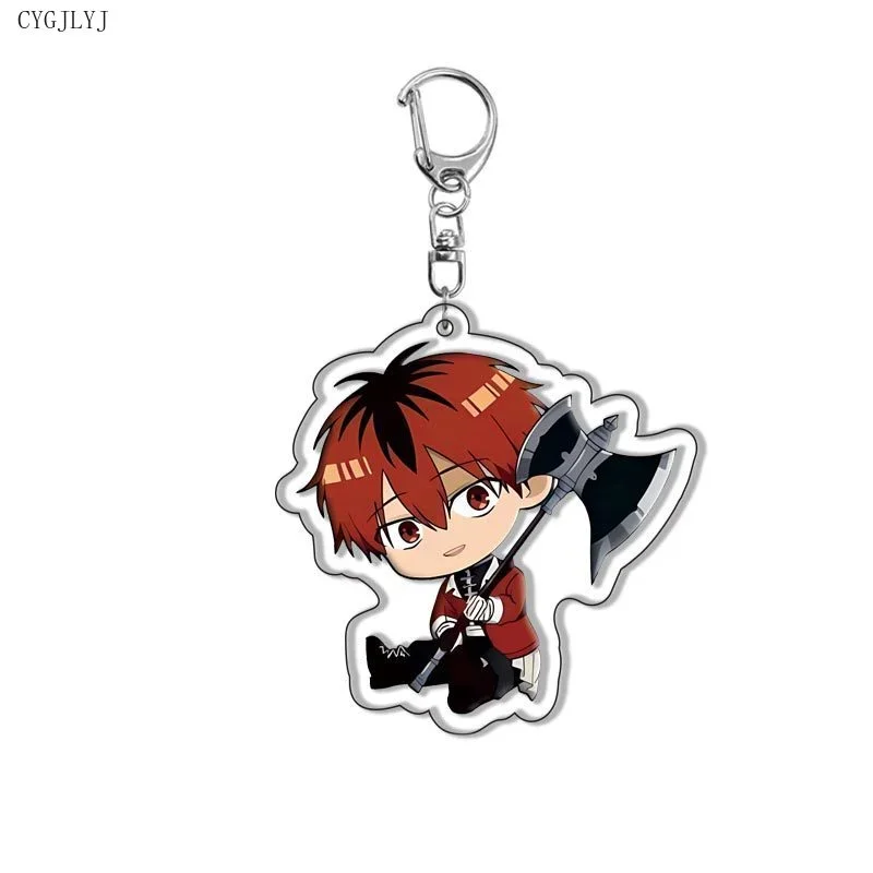 Anime Frieren At The Funeral Acrylic Keychain Frieren Himmel Cartoon Figures Key Chain Chibi Q Version Bag Charm Chaveio Cosplay