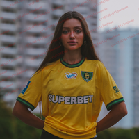 25-26 New Polish Football Men Football Jersey Poland Quick Drying GKS Katowice Jersey Kit Men Polska Football KID Jersey Kits