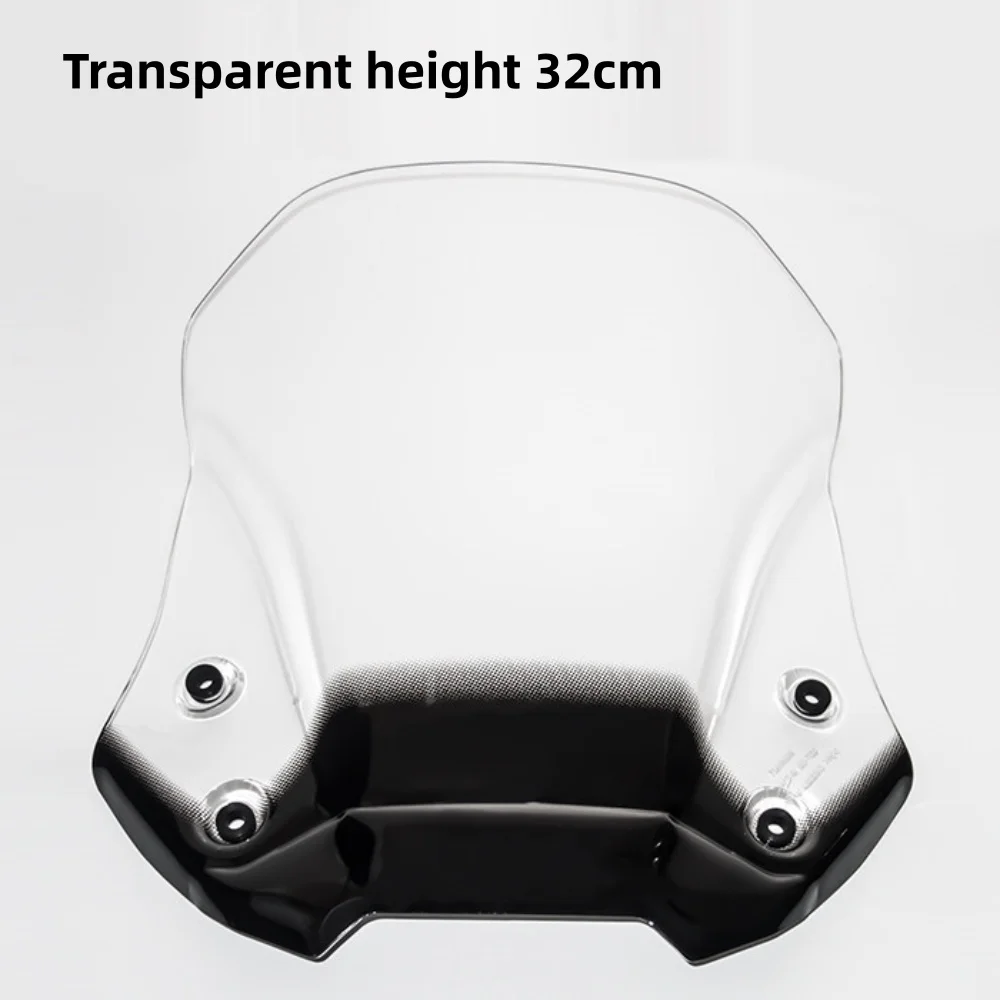 For  DL650 Upgrade Tall Windshield Thickened Front Windscreen Reduce Wind Noise Chest Protector