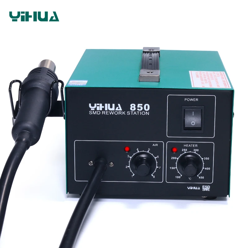 YIHUA 850 hot air heat gun smd rework soldering station