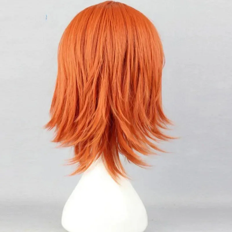 

Cyonepiece Nami Cosplay Wig Orange Synthetic Short Curly Wig Anime Coser Cute Girl Heat Resistant Fiber Wig Daily Party