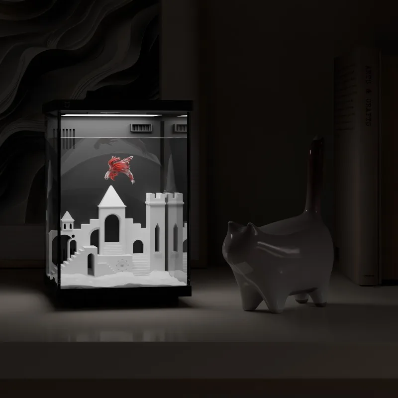 

Креативная 3D-печать FDM, украшение модели замка PLA, минималистичная классическая архитектурная модель, украшение для ландшафта аквариума