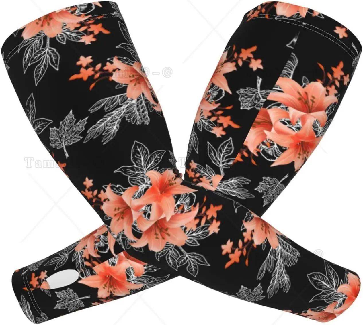Hawaii Hawaiian Flowers Sun Protection Arm Sleeves Cooling Arm Sleeve Sports Arm Sleeves for Men Women