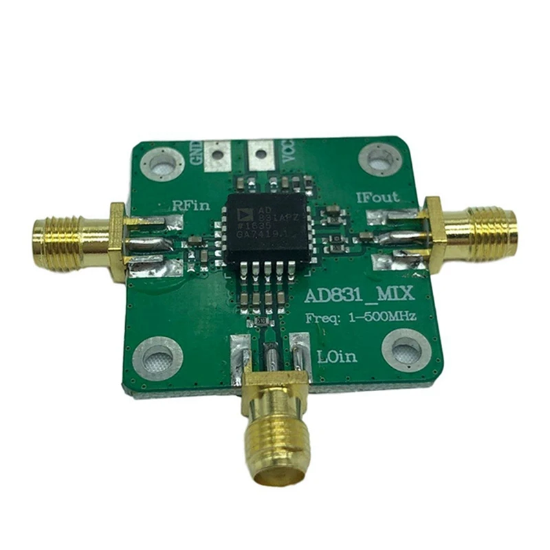 Transdutor de alta frequência RF Mixer Module, conversor de banda verde, AD831, 0,1 a 500MHz, 4pcs